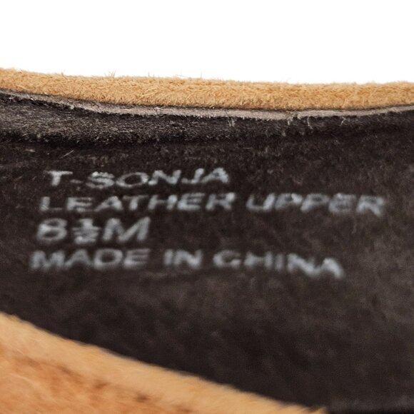 Nickels Heels Womens Size 8.5 M Brown Leopard Print Suede Buckle Accent - Picture 3 of 10